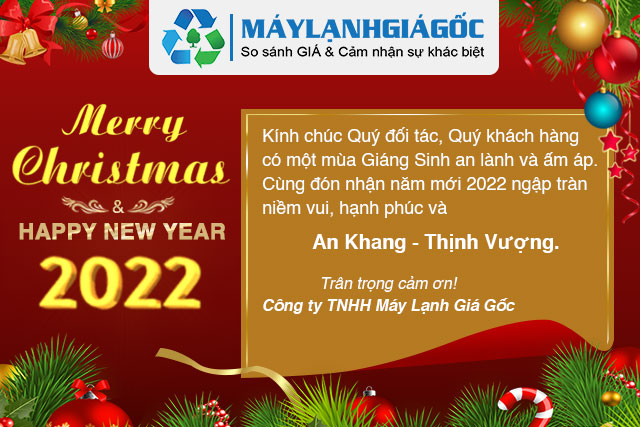 Chúc mừng Giáng sinh và Tết Dương lịch 2022